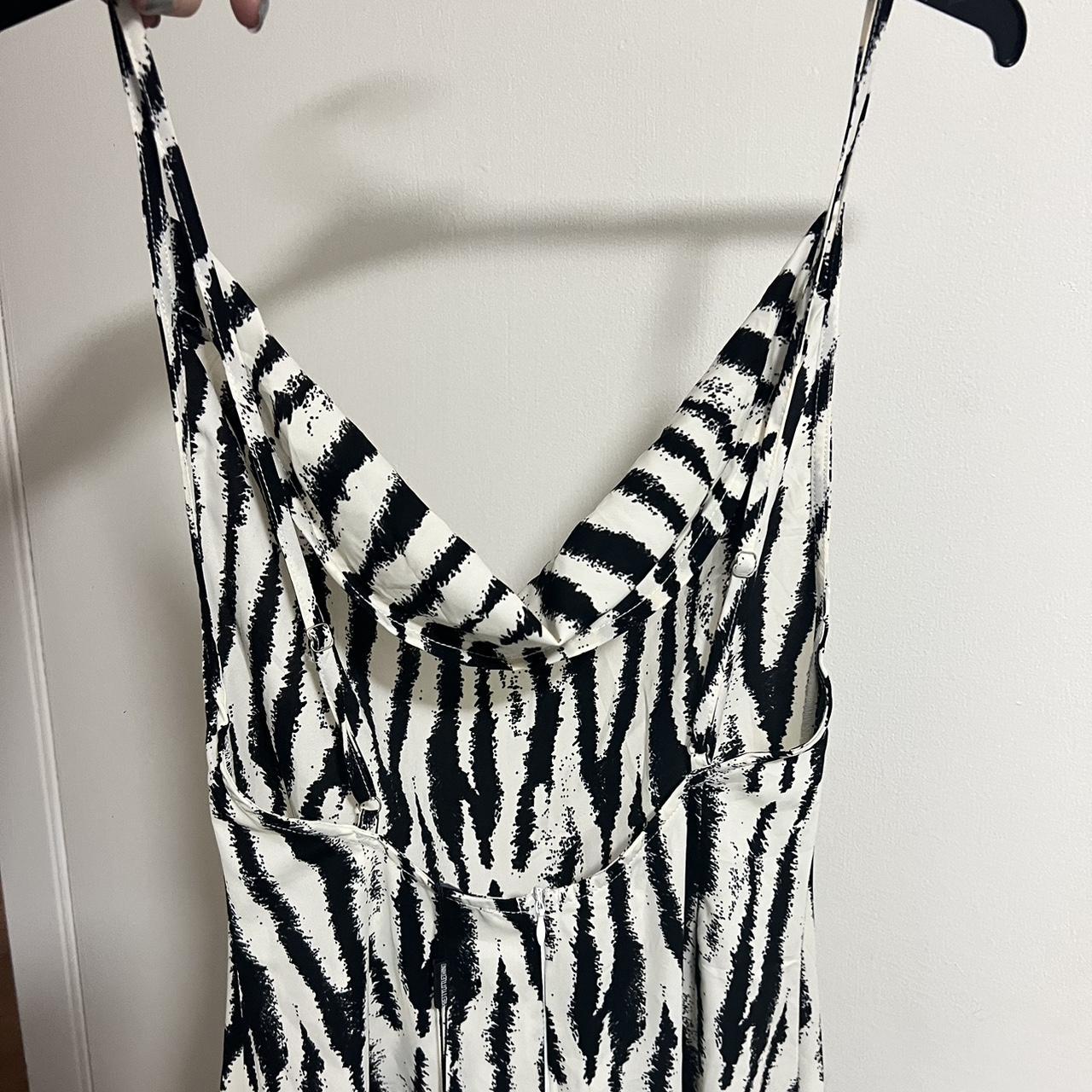 Pretty little thing zebra dress. Size small never... Depop