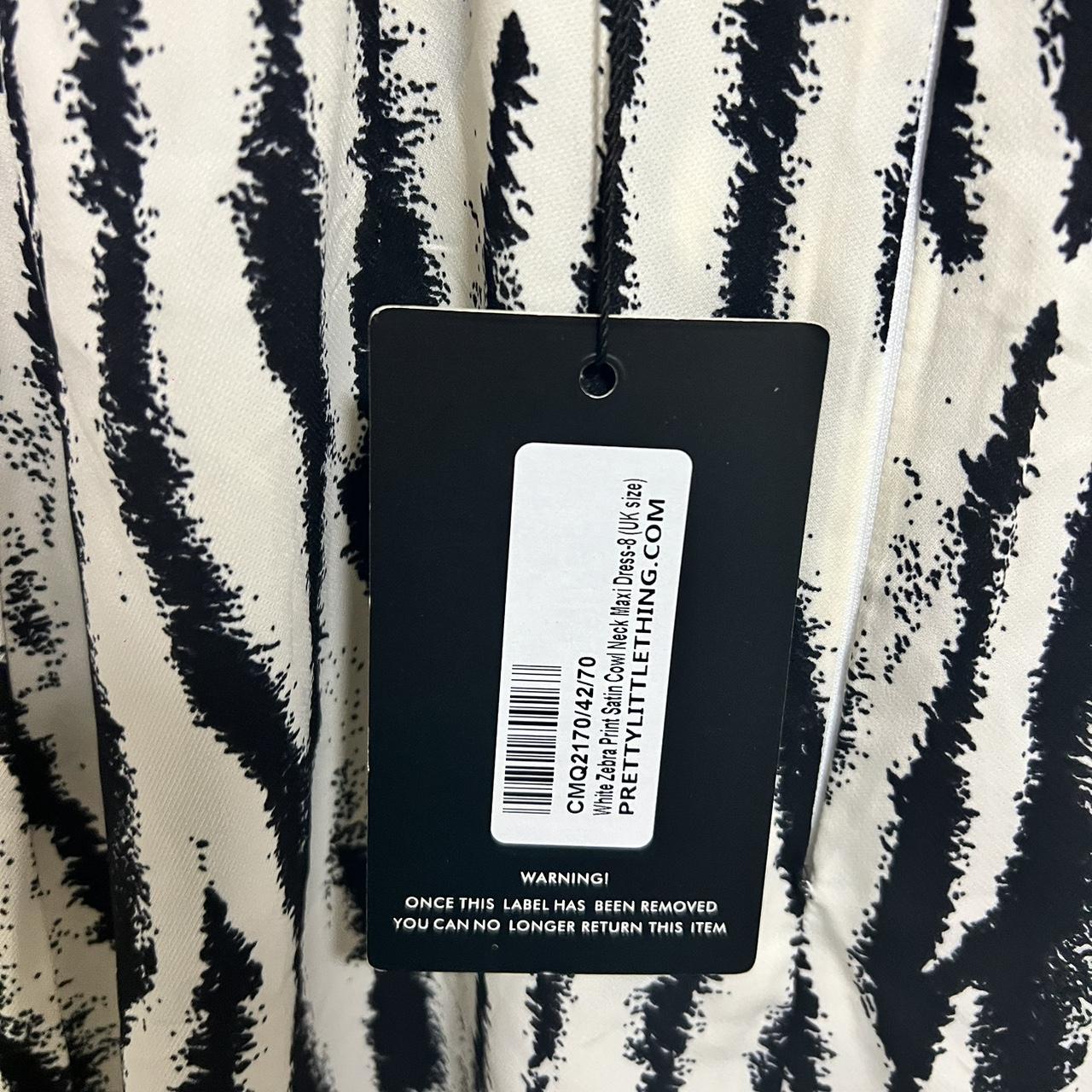 Pretty little thing zebra dress. Size small never... Depop