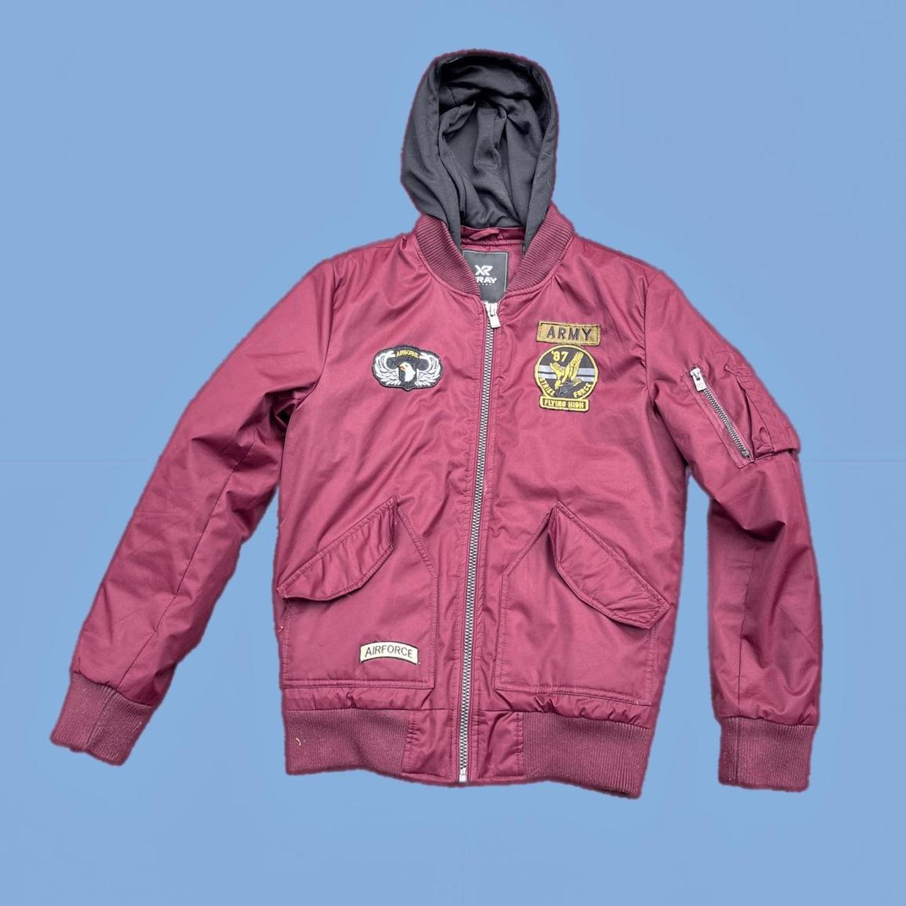 Maroon army outlet jacket