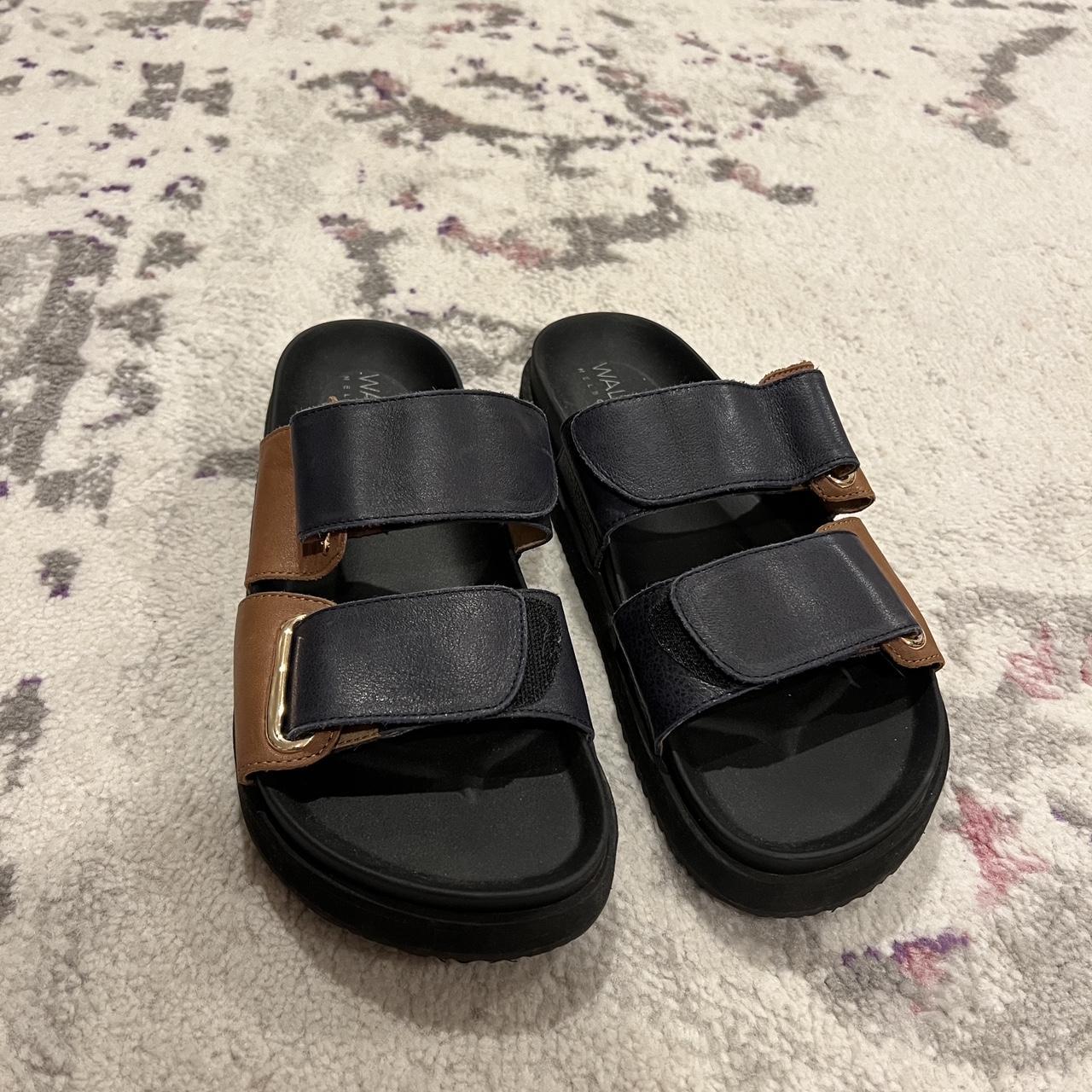 Walnut Melbourne adjustable slides. Worn once. - Depop