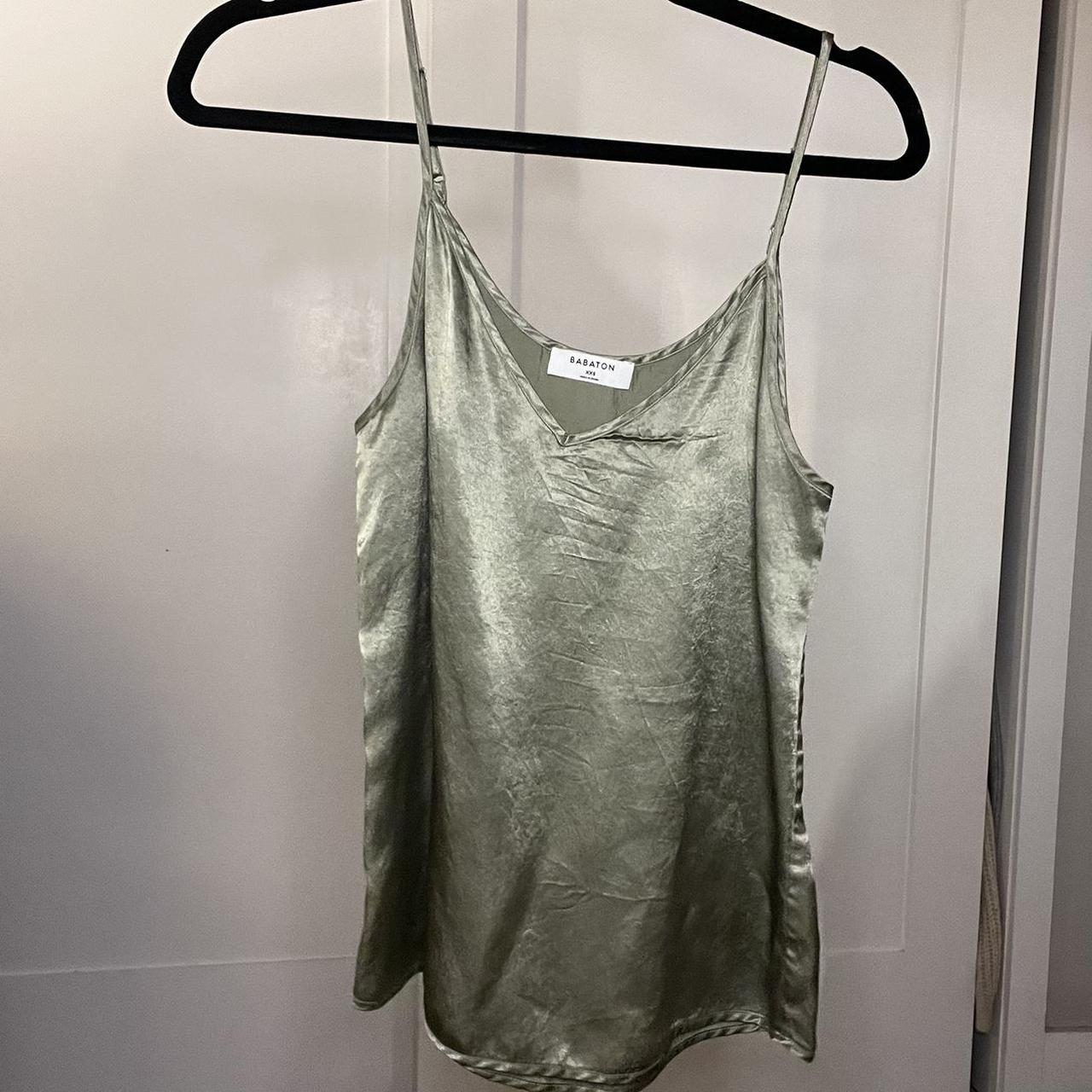Aritzia Women's Green and Khaki Vest Depop