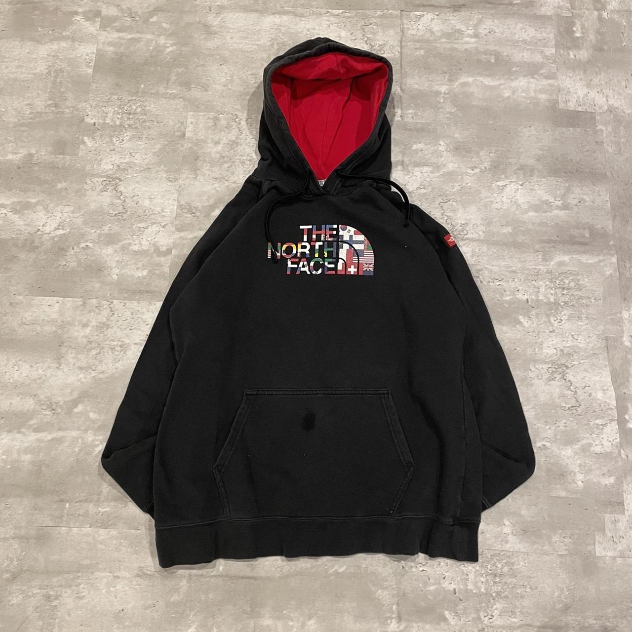 North face flag hoodie sale