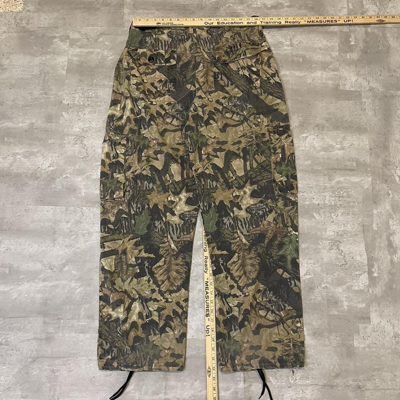 vintage baggy camo parachute pants size large... Depop