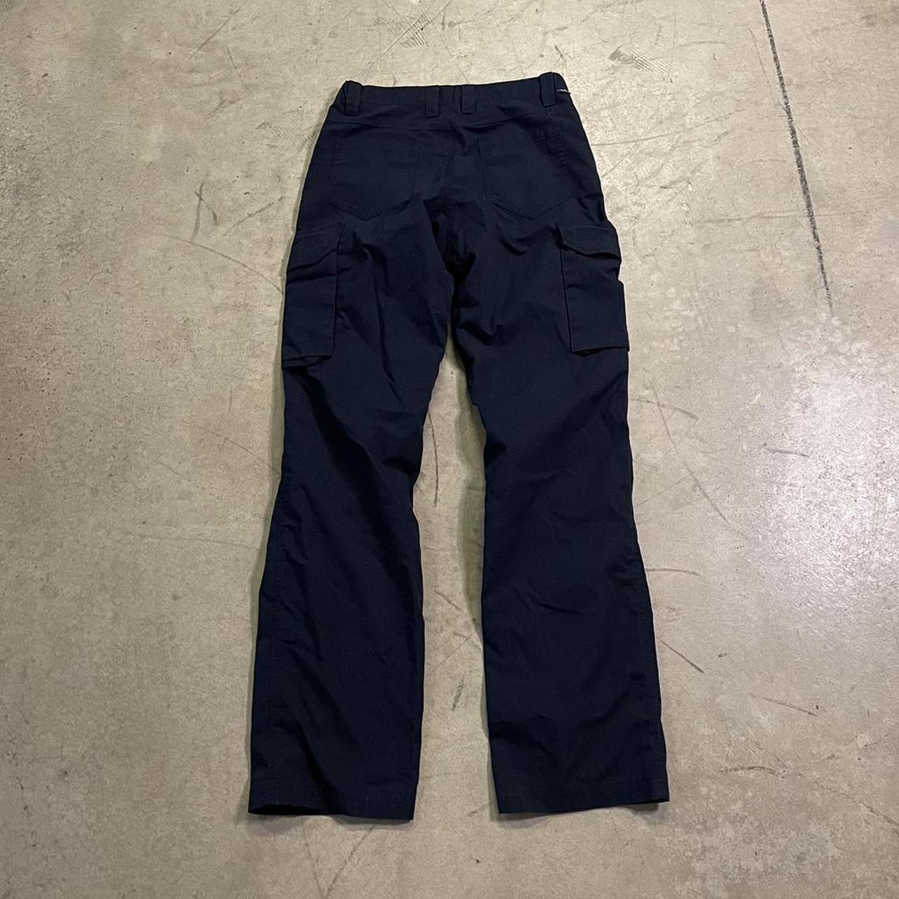 vintage techwear navy cargo pants size... - Depop