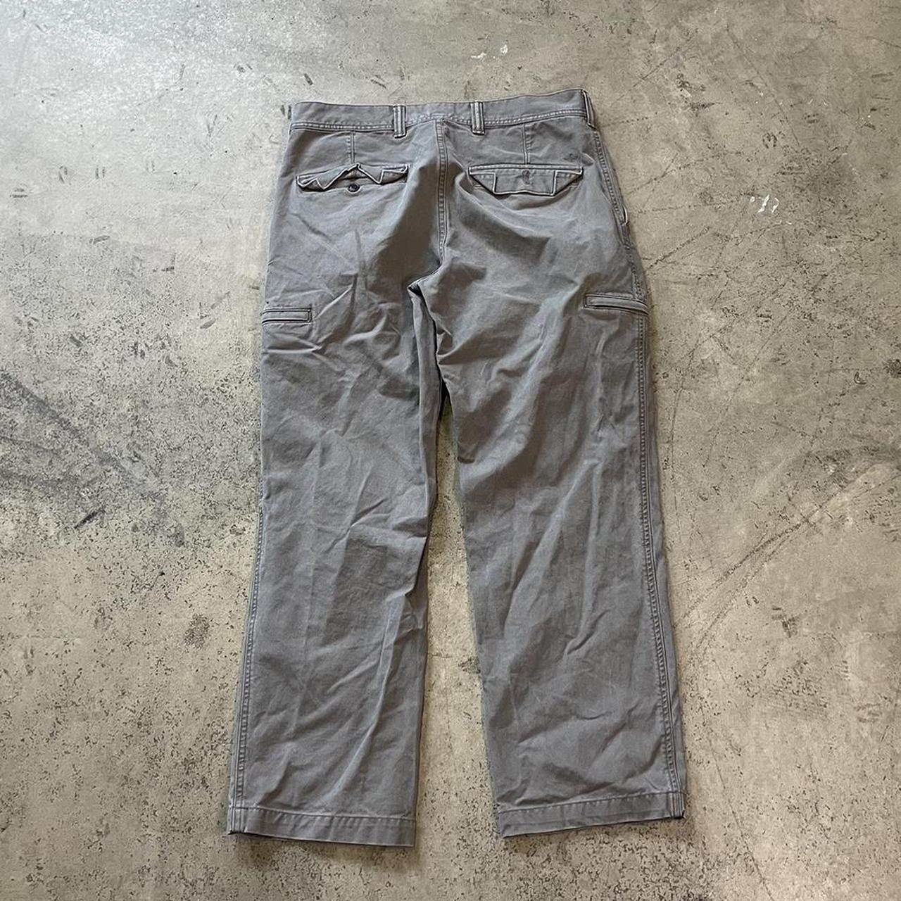 vintage brown unique cargo pants size 33x30 earth... - Depop