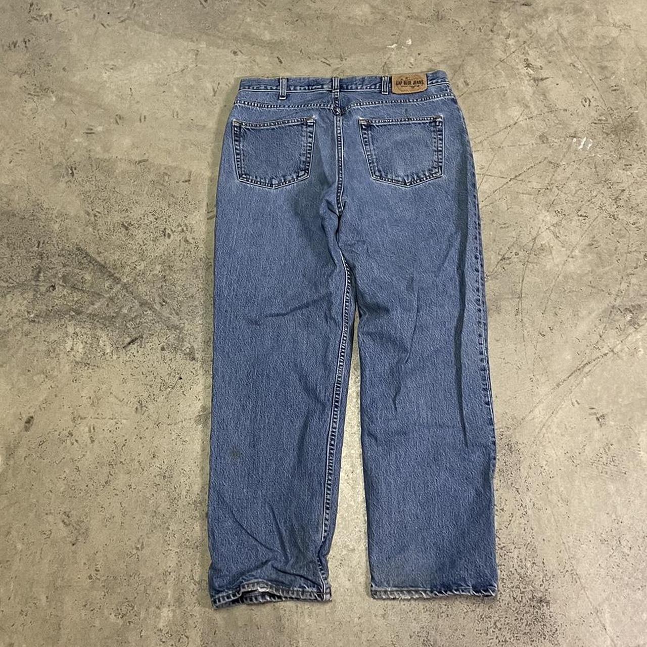 vintage baggy relaxed fit gap jeans size... - Depop