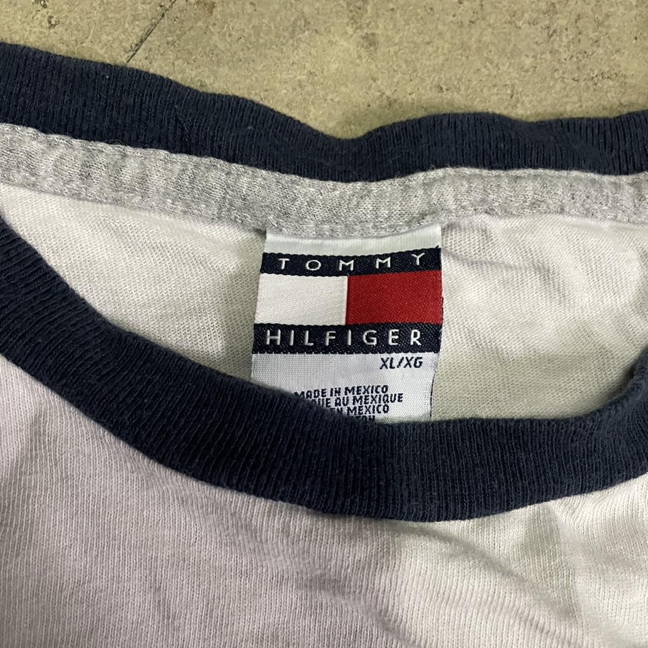 Vintage Tommy Hilfiger Ringer T Shirt Size Fits Depop