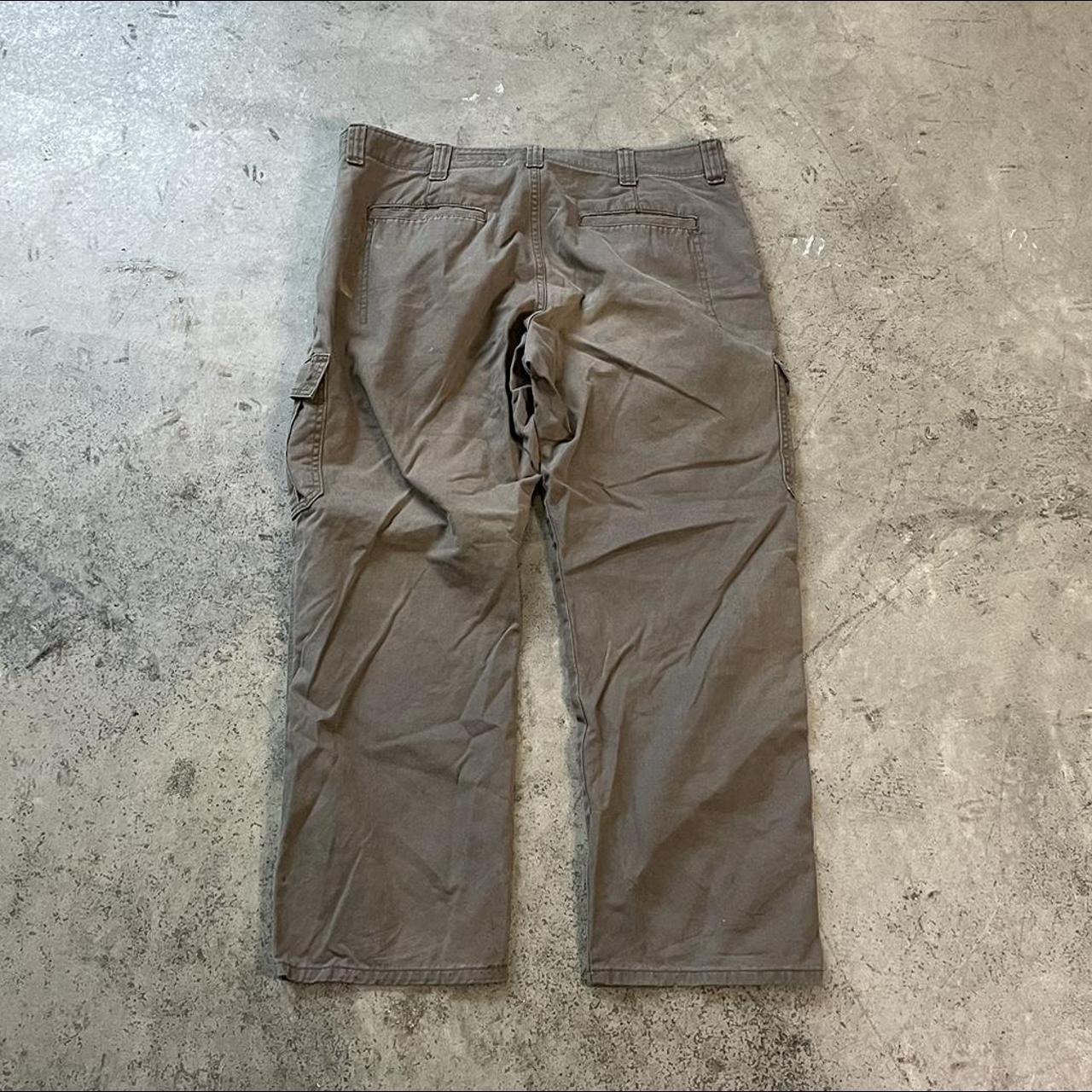 Men's Brown and White Trousers | Depop