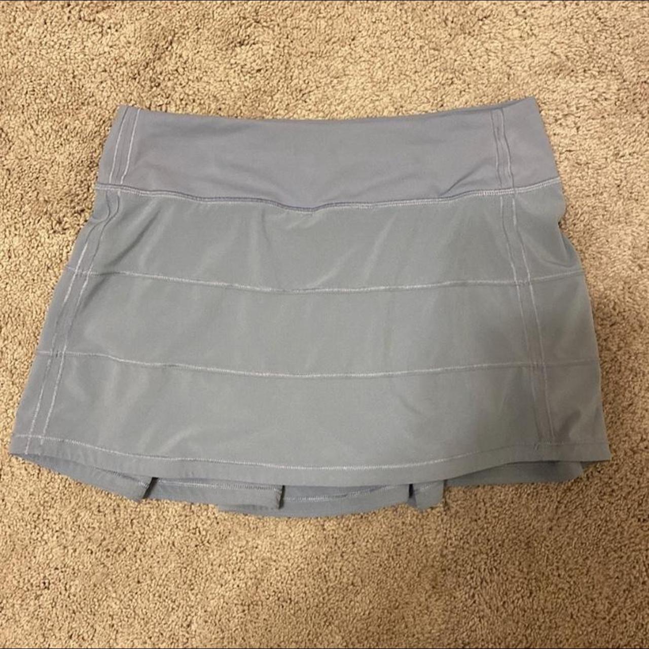 Lululemon Women's Blue and Grey Skirt Depop