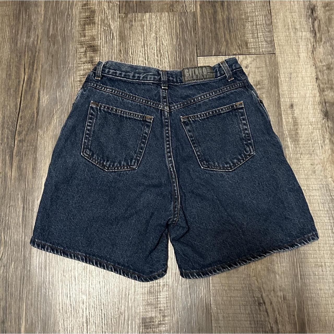 super cute dark washed shorts! FREE SHIPPING!... Depop