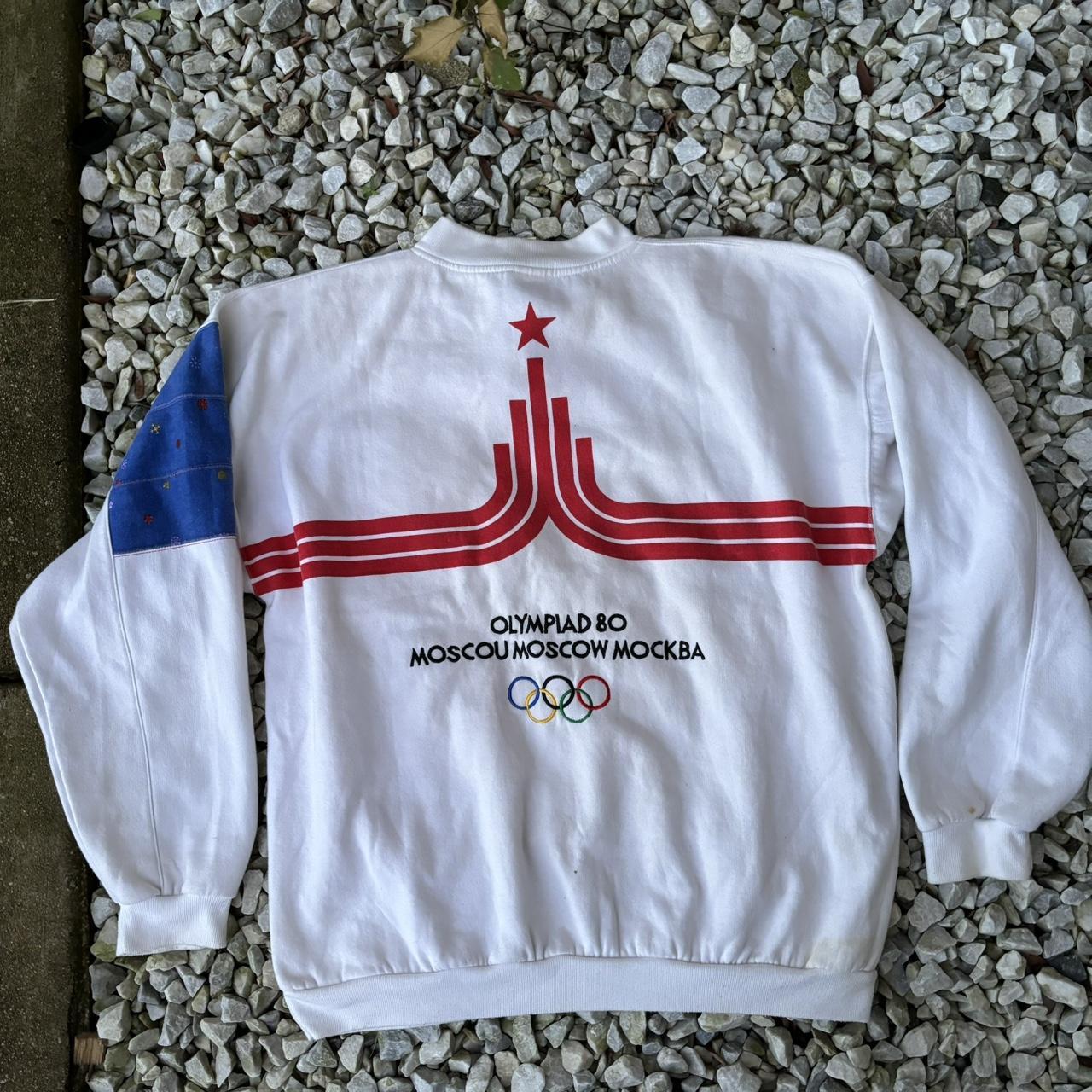 Vintage Men s Adidas Moscow Olympic Games Sweatshirt. Depop