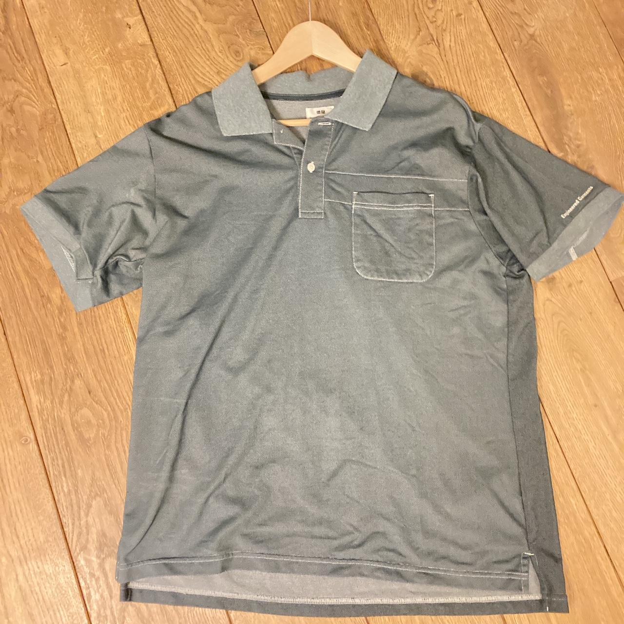 Engineered Garments Men's Grey Polo-shirts | Depop