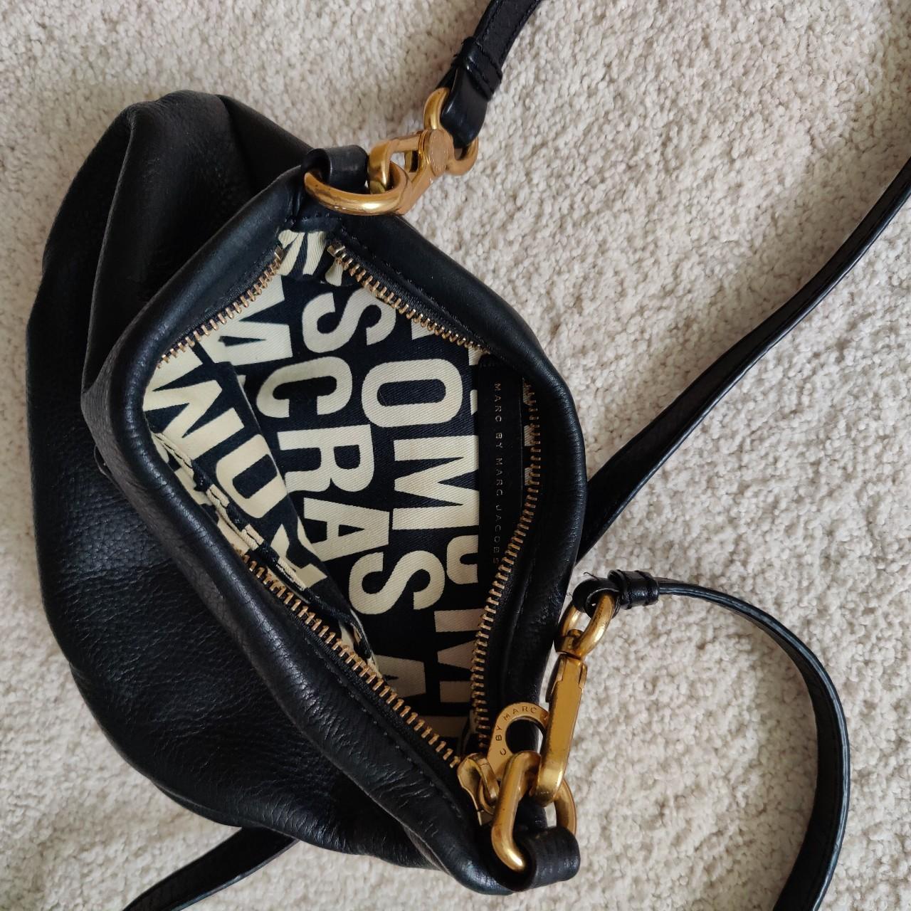 MARC BY MARC JACOBS Classic Q Percy BLACK Leather - Depop