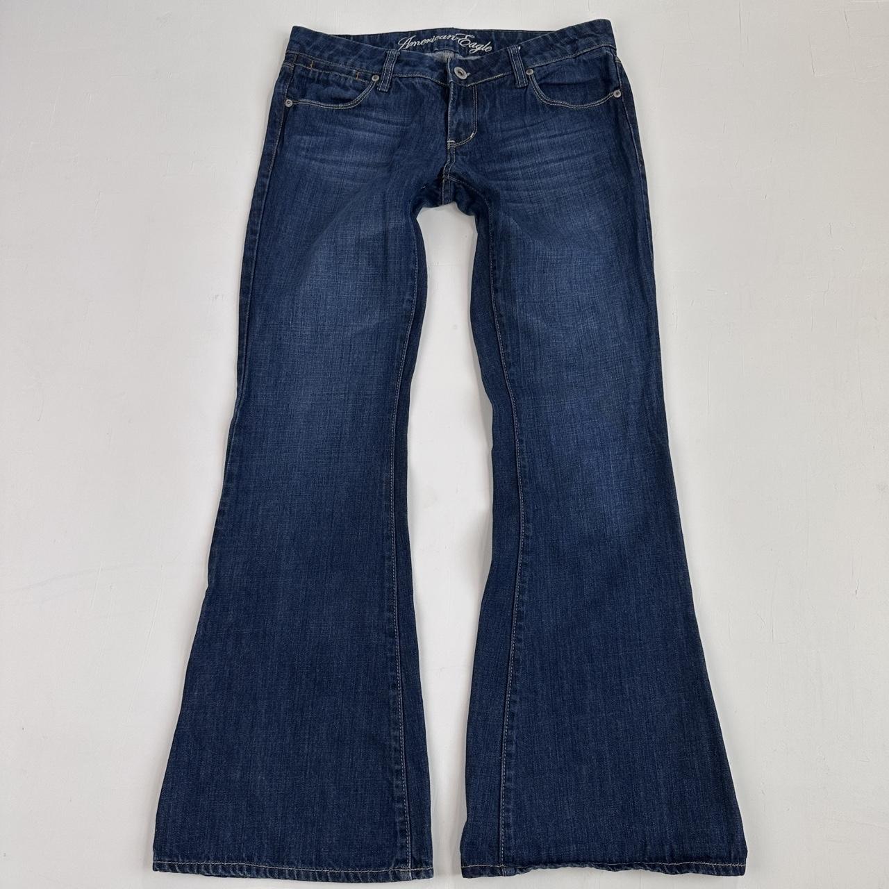 American Eagle low rise denim jeans ultra low rise... - Depop