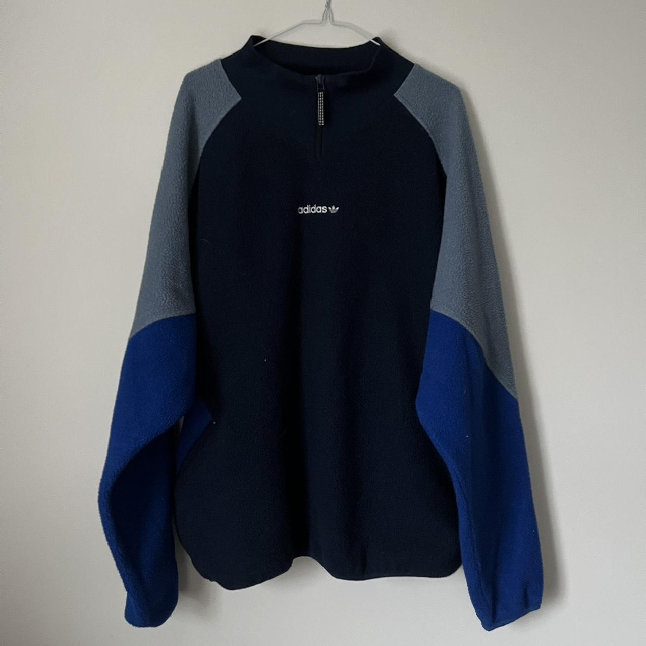 Adidas eqt polar clearance fleece jumper in navy