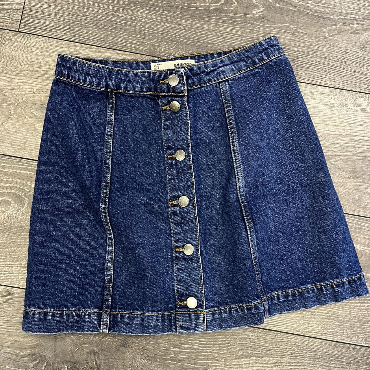 Topshop Women's Blue Skirt | Depop