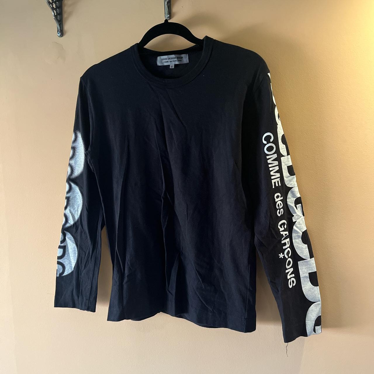 Black Comme des Garçons Long Sleeve size Small with... - Depop