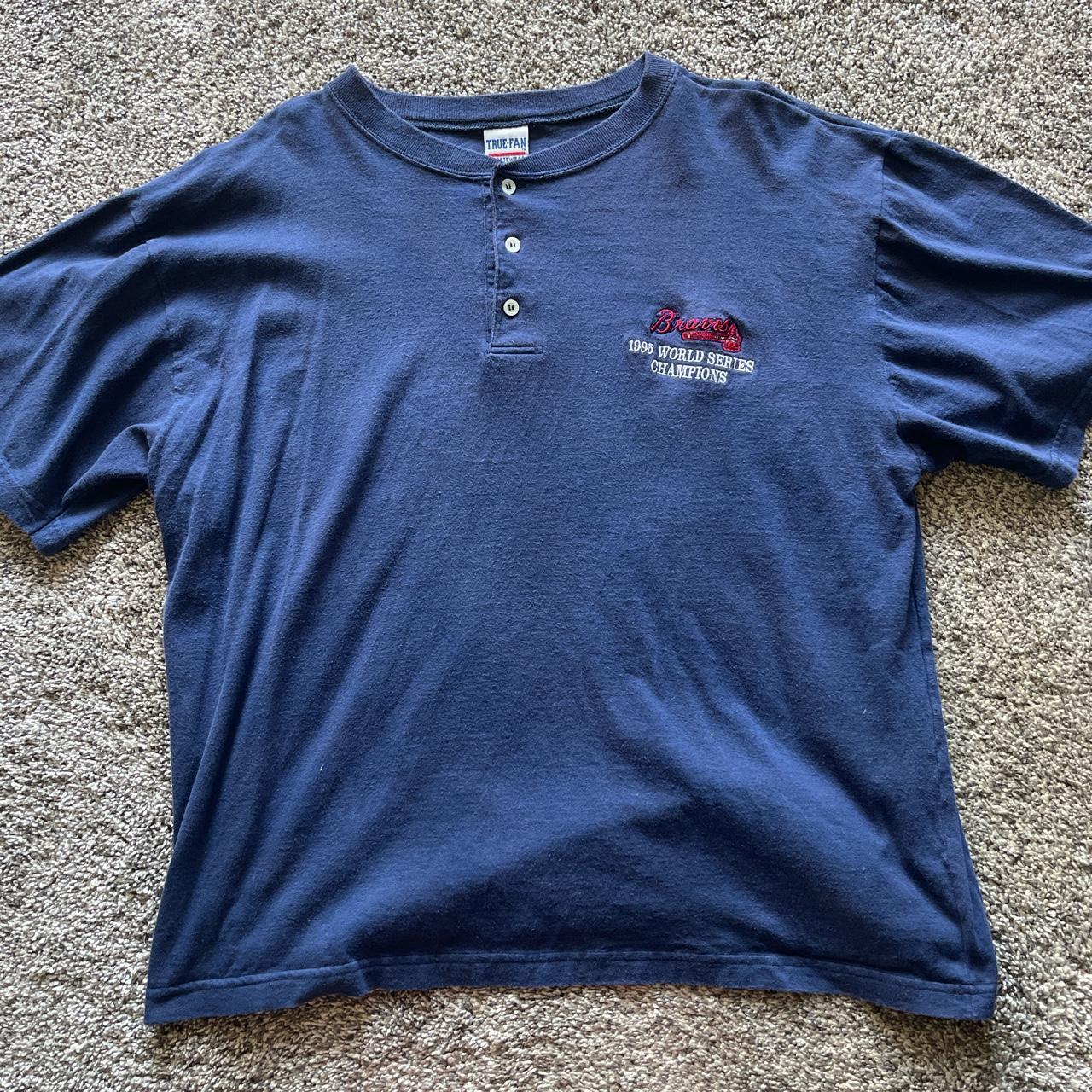 Vintage 1995 World Series Atlanta Braves - Depop