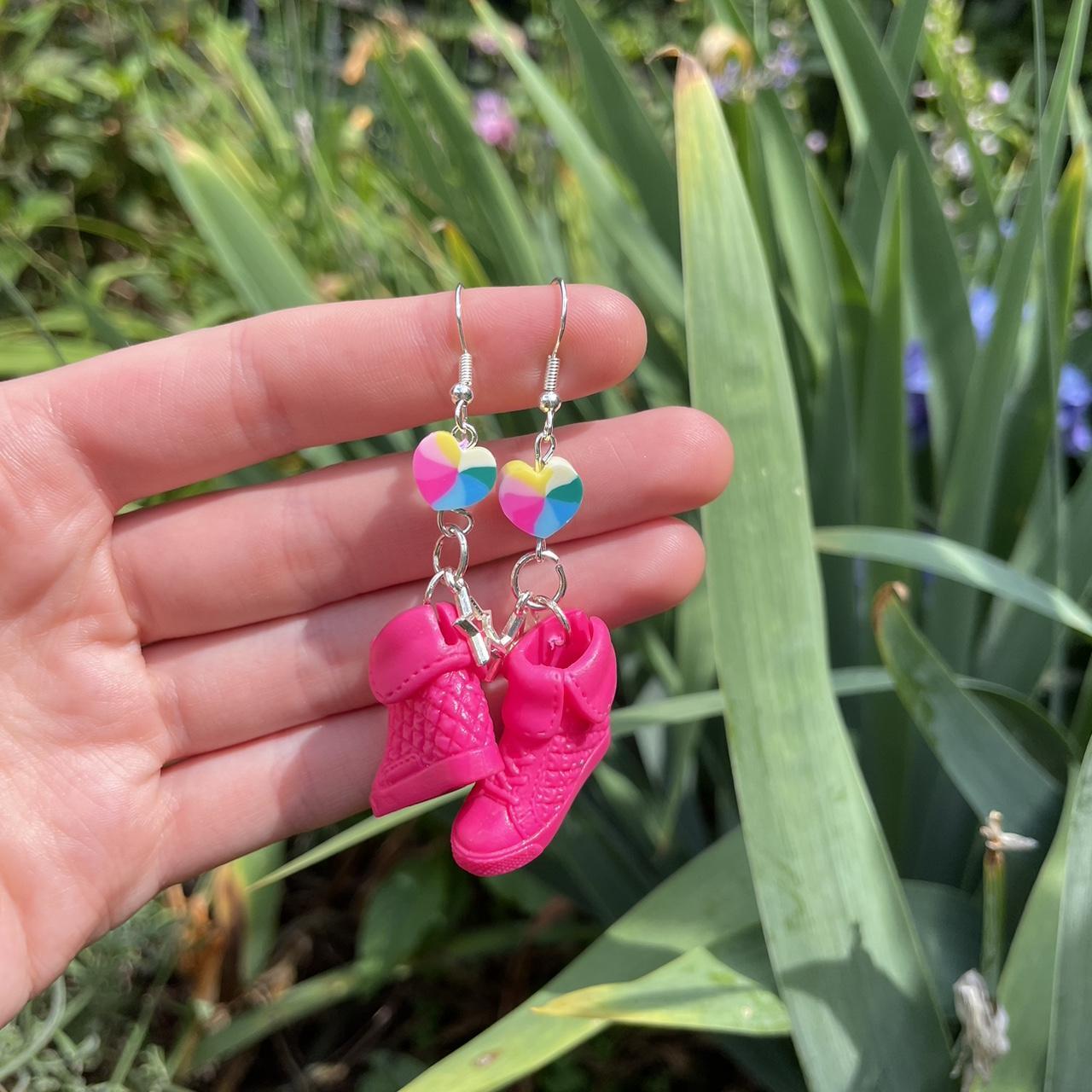 barbie shoe earrings