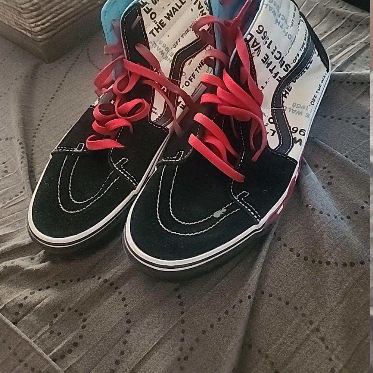 Vans Women's Sneakers Black/Multi US 10 – Black and red Vans