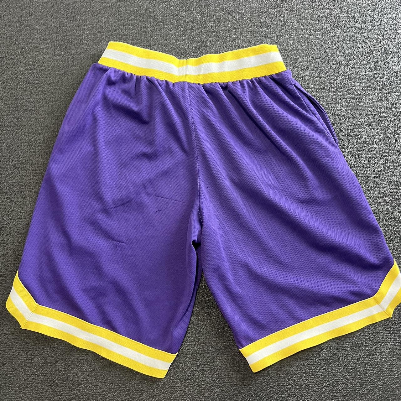 Gray, NBA Los Angeles Lakers Shorts (NBA Brand) - - Depop