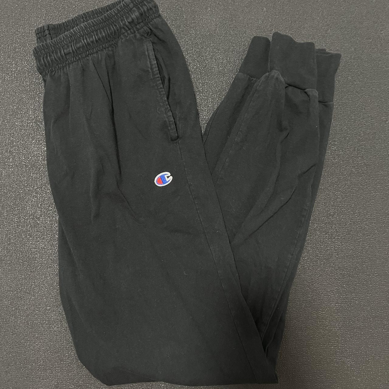 Black Champion Sweatpants. These are great for the... - Depop