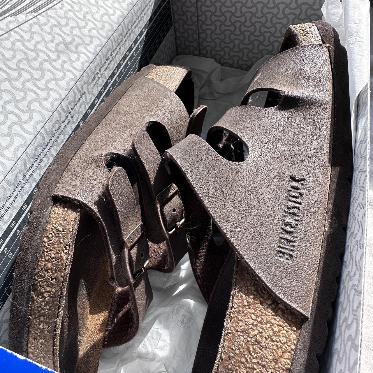 Three strap Birkenstock size women's 7 Very worn but... - Depop