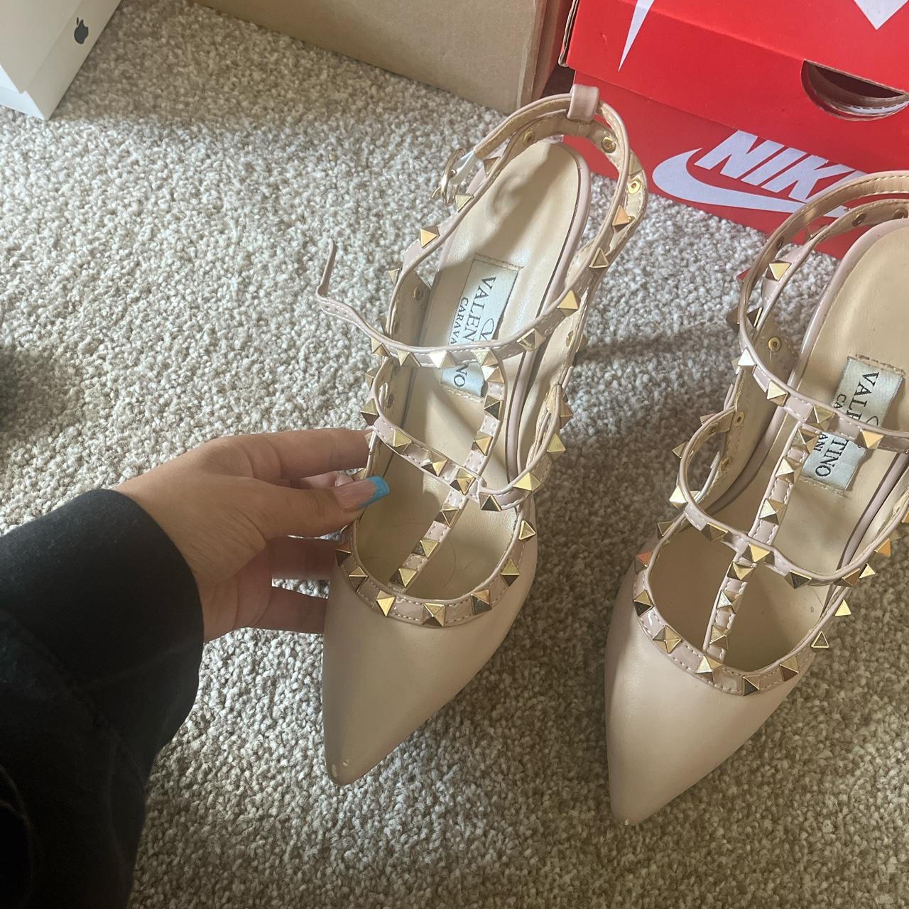 selling my Valentino shoes Postage £4.49🤍 PLEASE... Depop