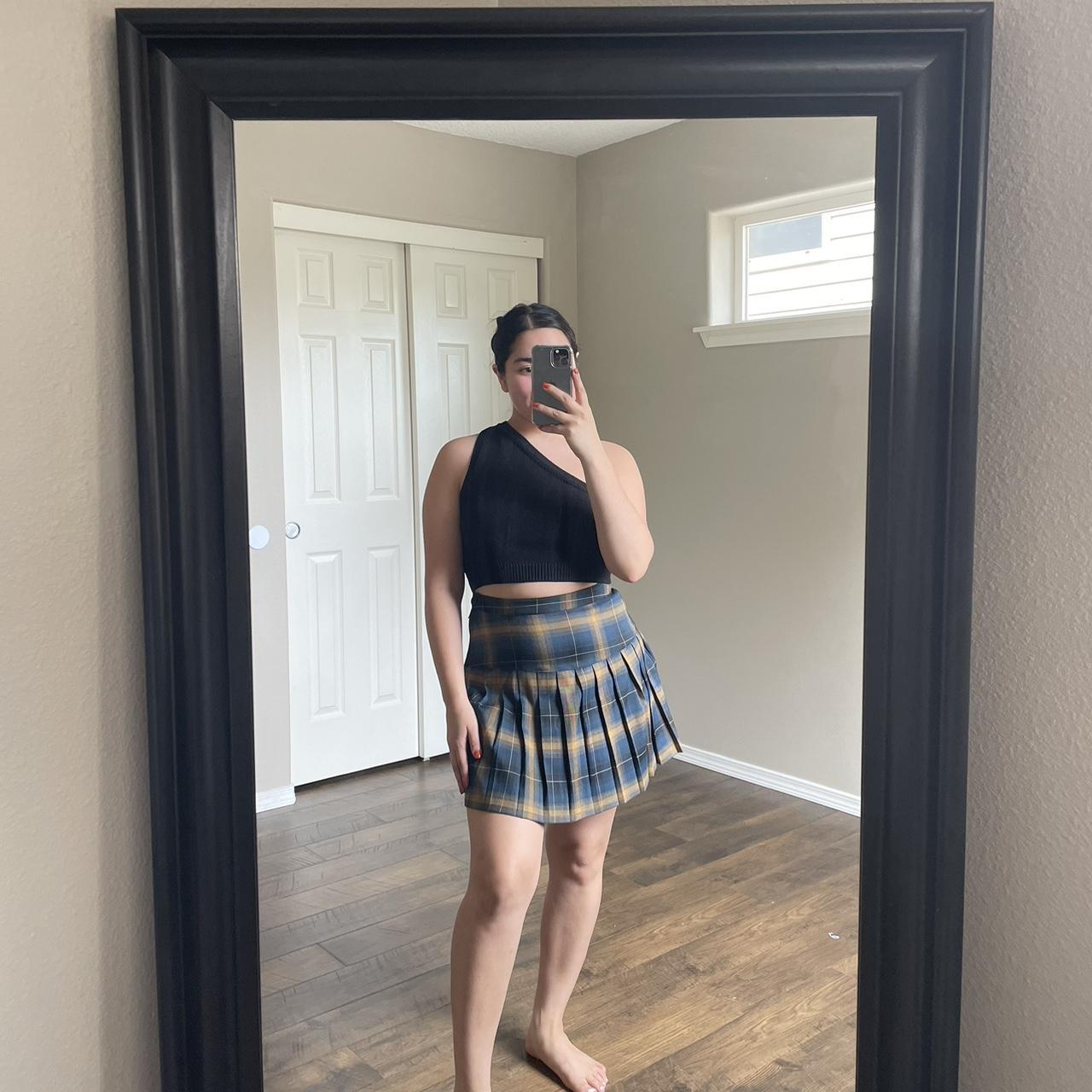 Dickies plaid 2024 mini skirt