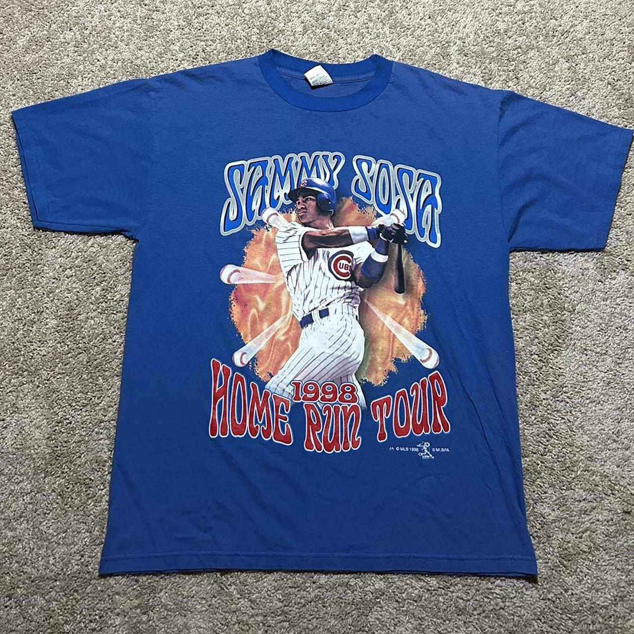 Vintage rare 1998 Sammy Sosa Chicago Cubs Home Run - Depop