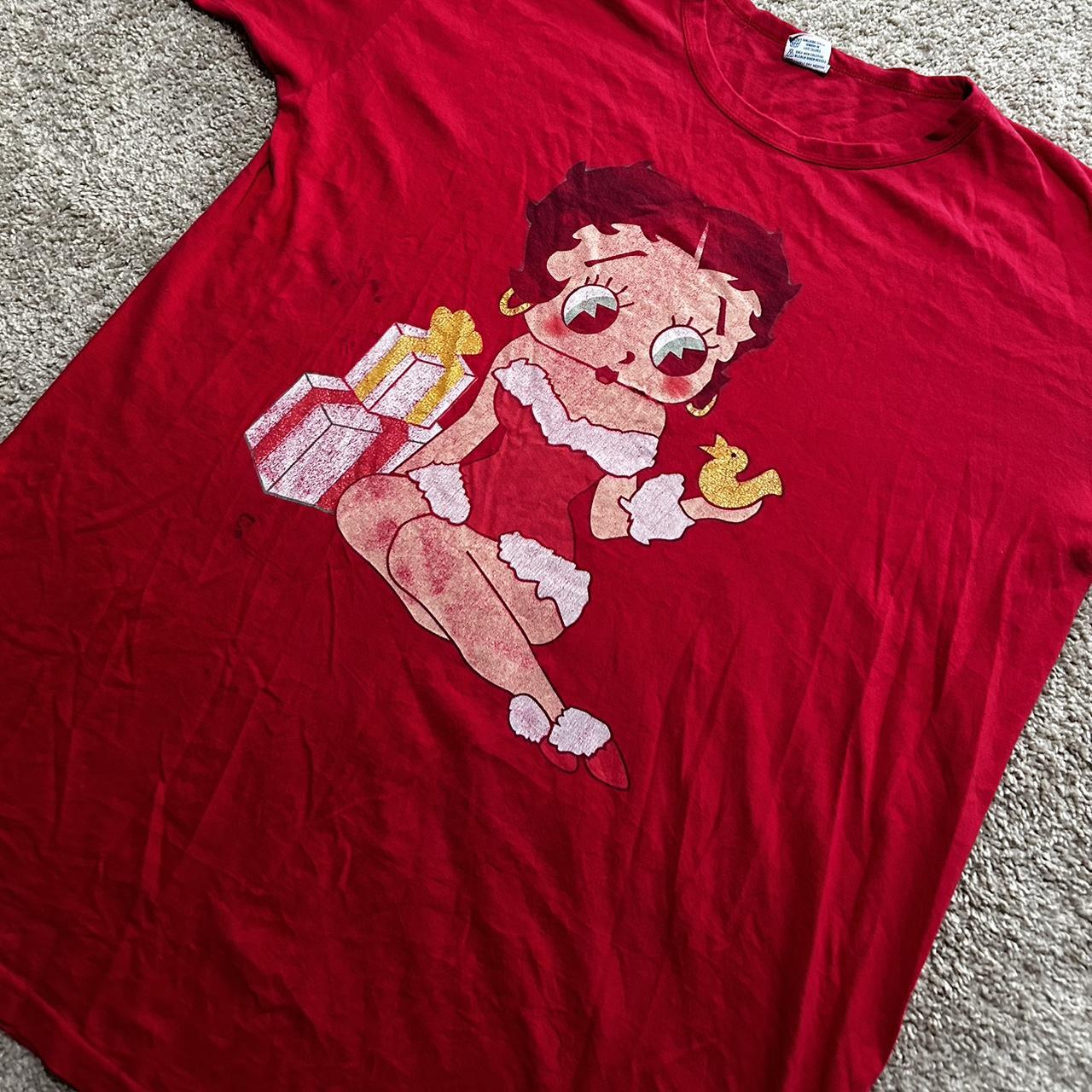 Betty Boop Nightgown Vintage 1995 Betty Boop Xmas Moo Moo