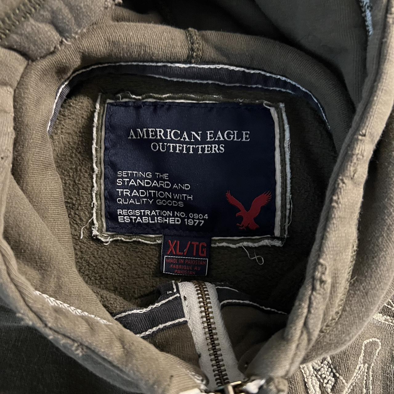 Y2k vintage american eagle quarter zip nice faded... - Depop