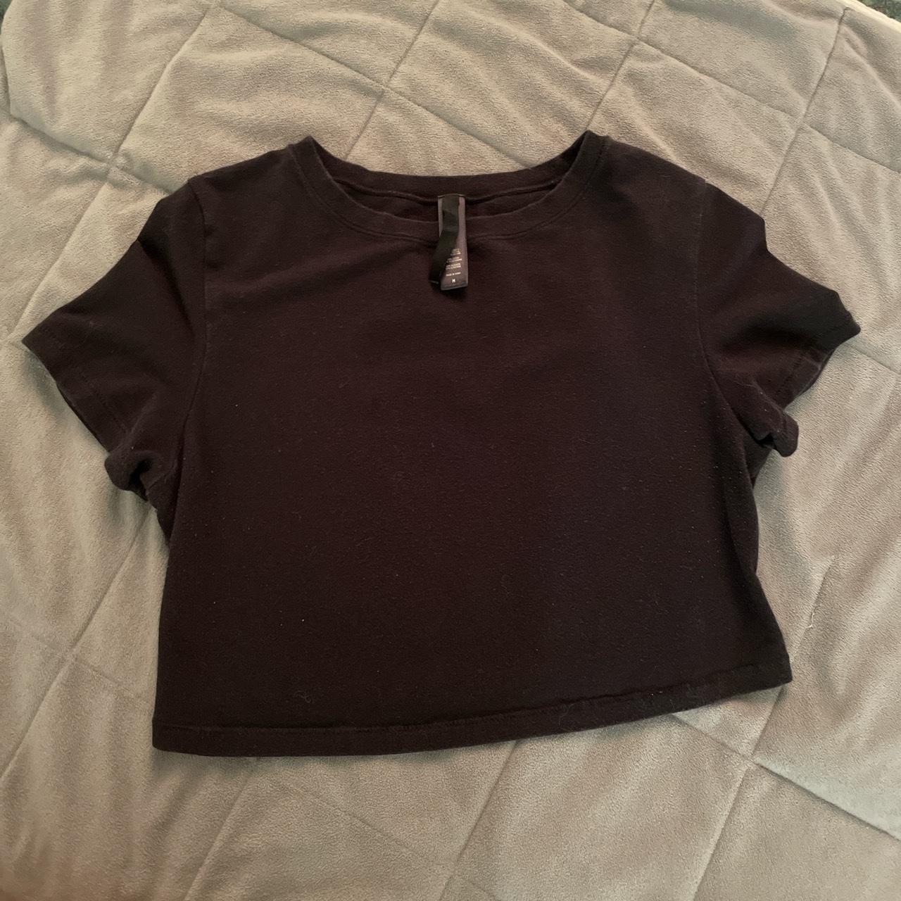 Skims Cotton jersey super cropped t shirt Color... Depop