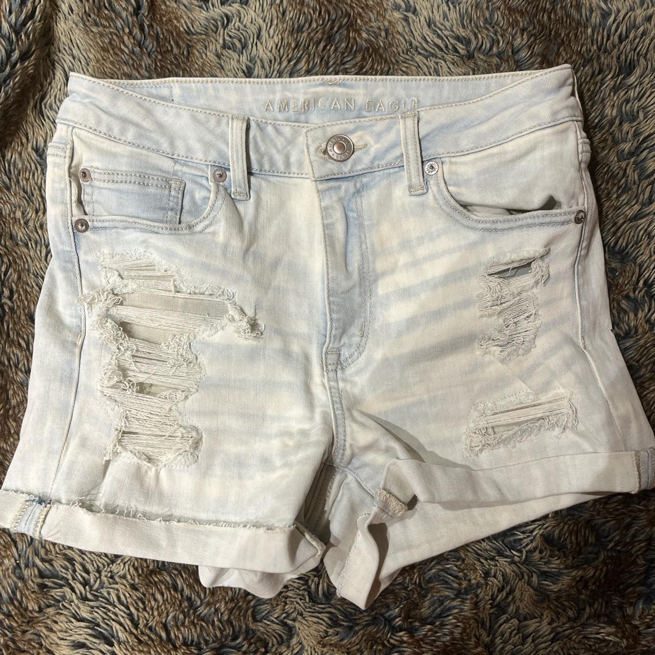 American Eagle Outfitters, Shorts, American Eagle Distressed Light Wash Jean  Shorts