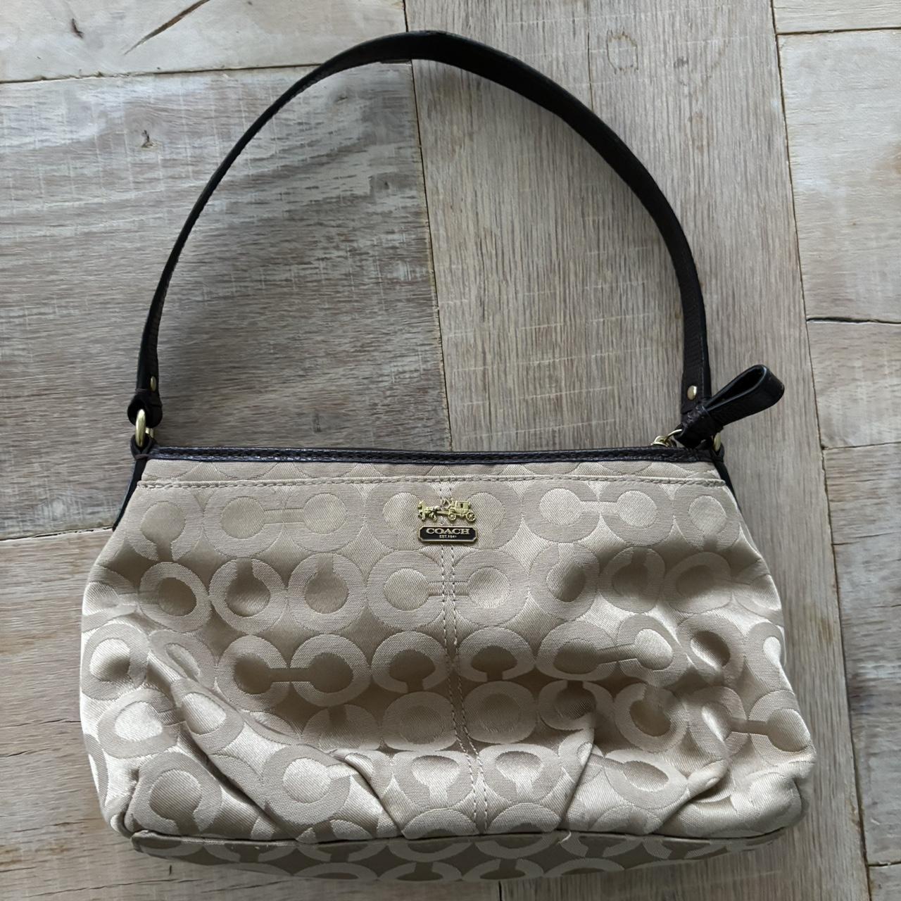 Coach Vintage cream monogram selling bag