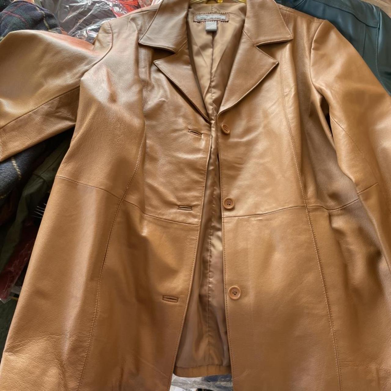 Jessica Holbrook leather jacket size XL Originally Depop