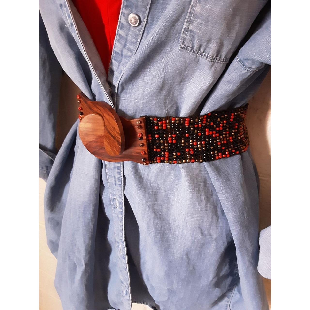 beaded waist belt