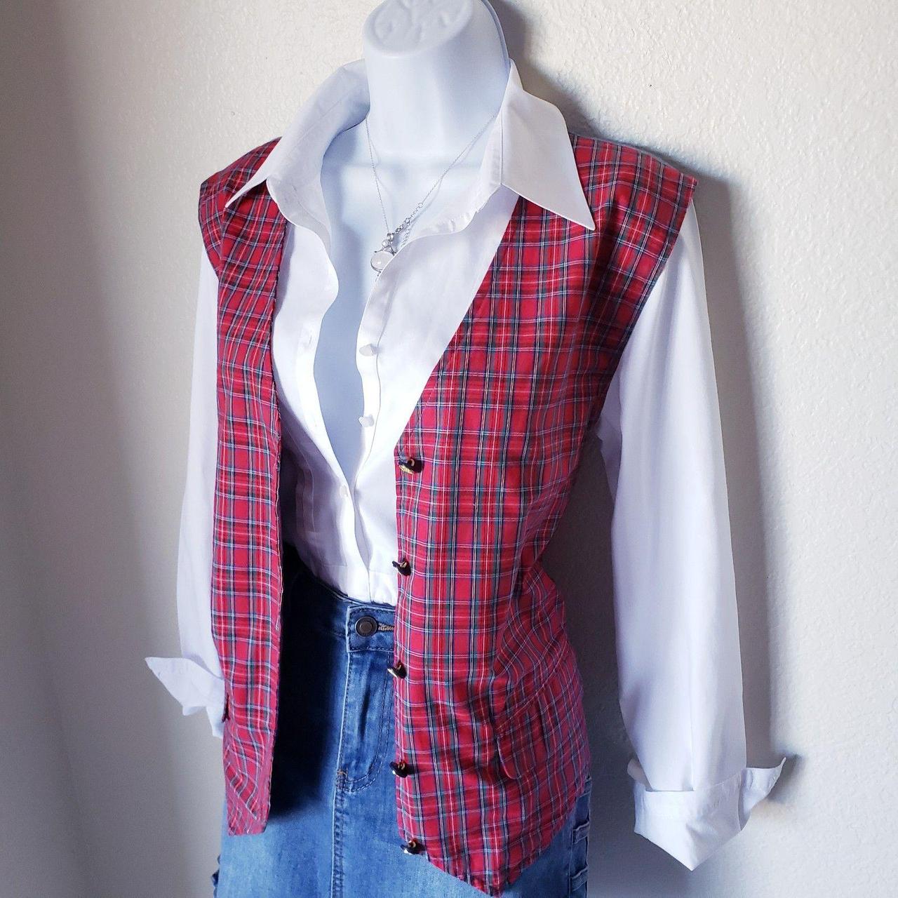 Source Unknown Women's Vest - Red/Blue - L – Vint… - image 3