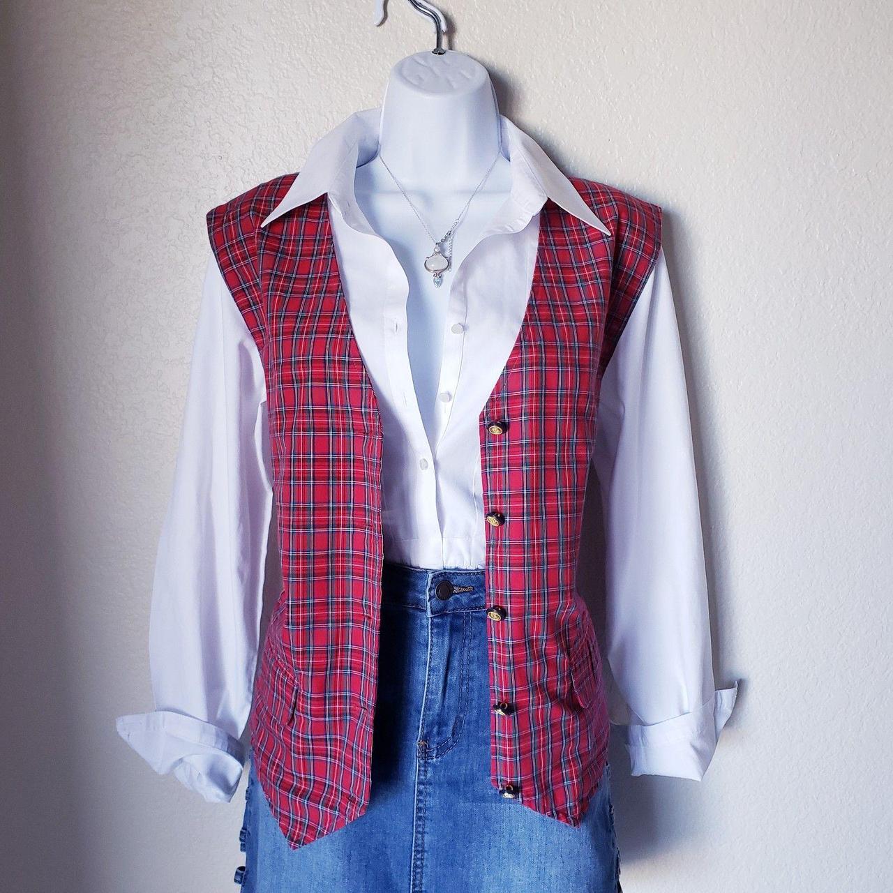 Source Unknown Women's Vest - Red/Blue - L – Vint… - image 2