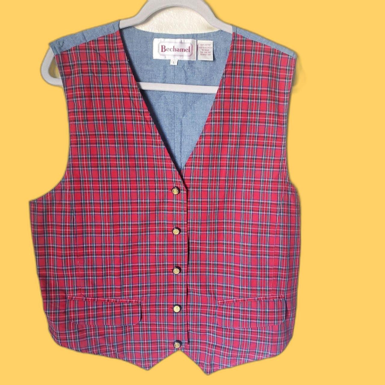 Source Unknown Women's Vest - Red/Blue - L – Vint… - image 1