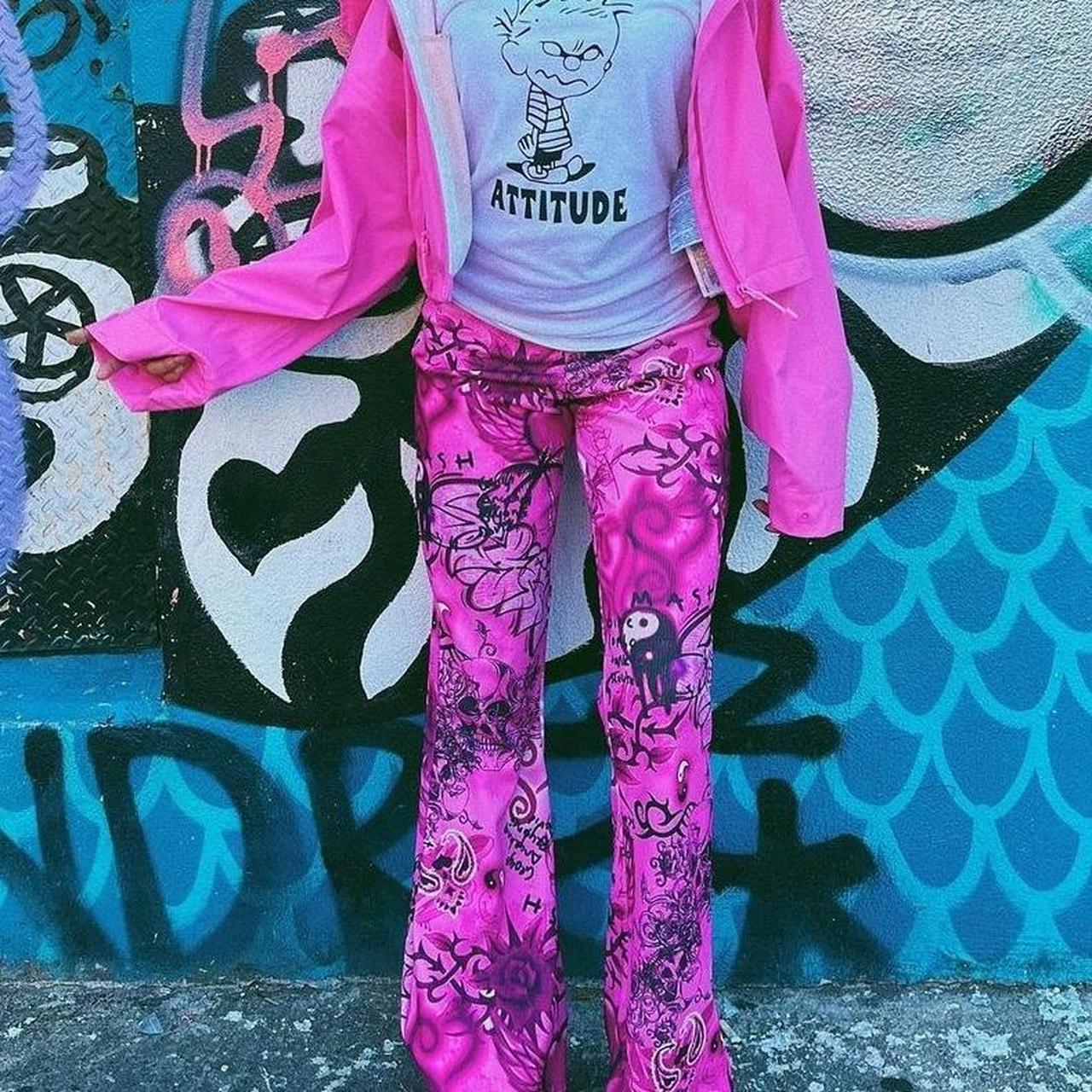 Rare Jaded London Pink Y2K Pants Worn twice. Size | Depop