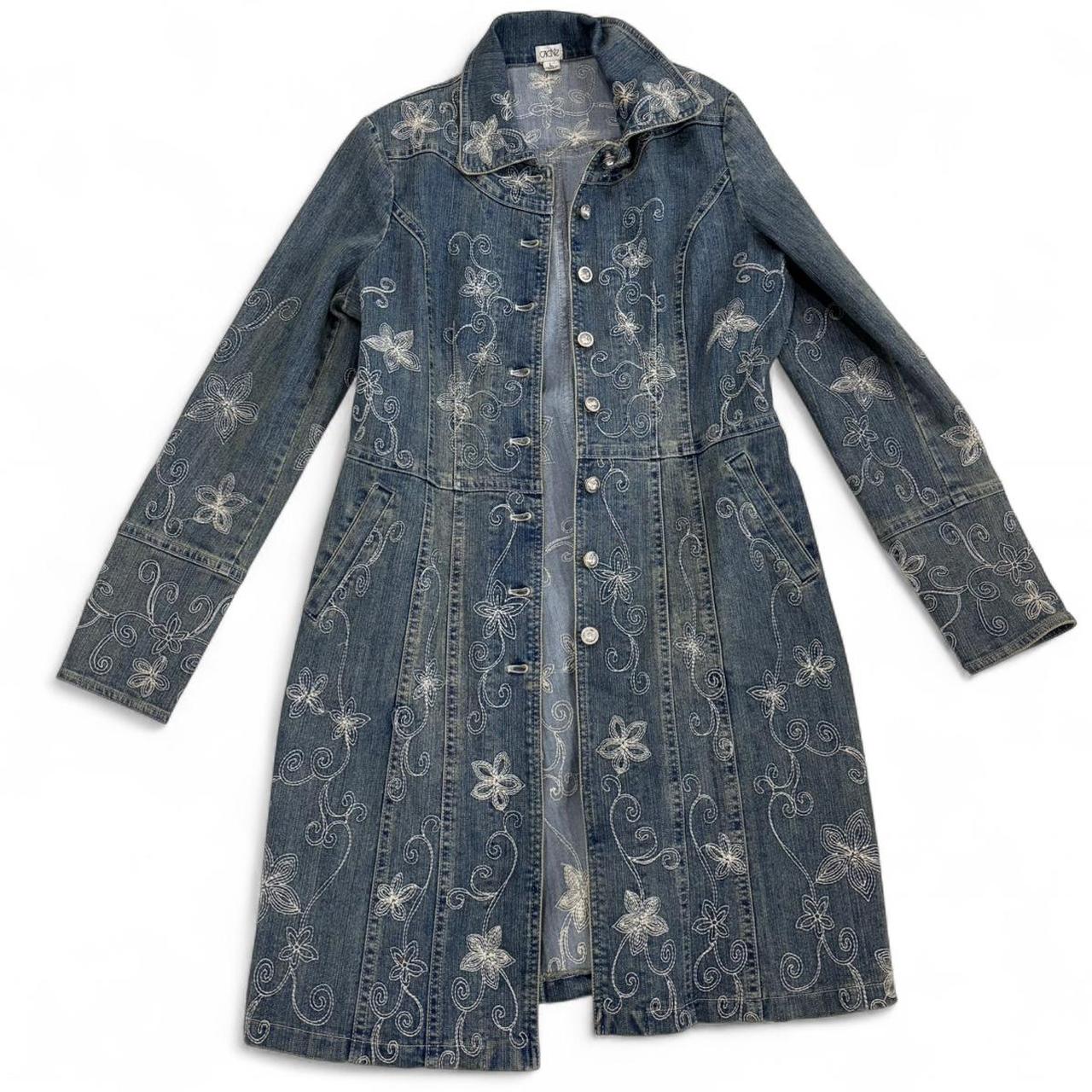 Cache Women's Jacket - Blue - M – Cache Embroider… - image 1