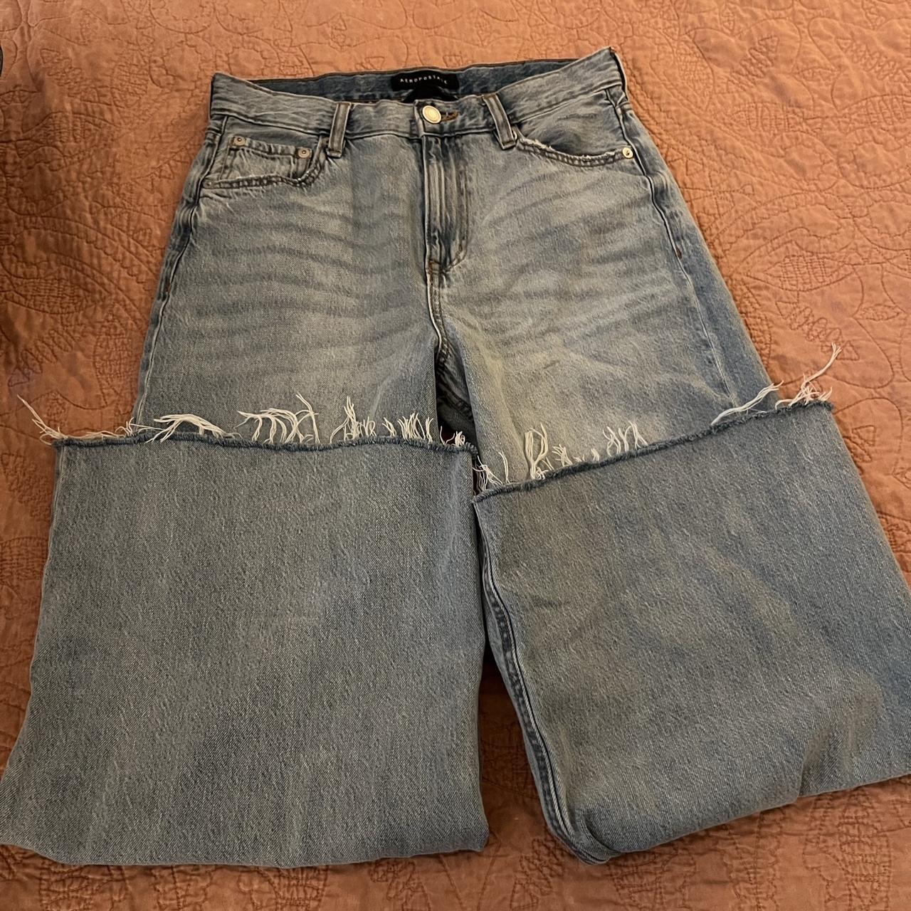 Aeropostale super wide leg high rise jeans. These... - Depop