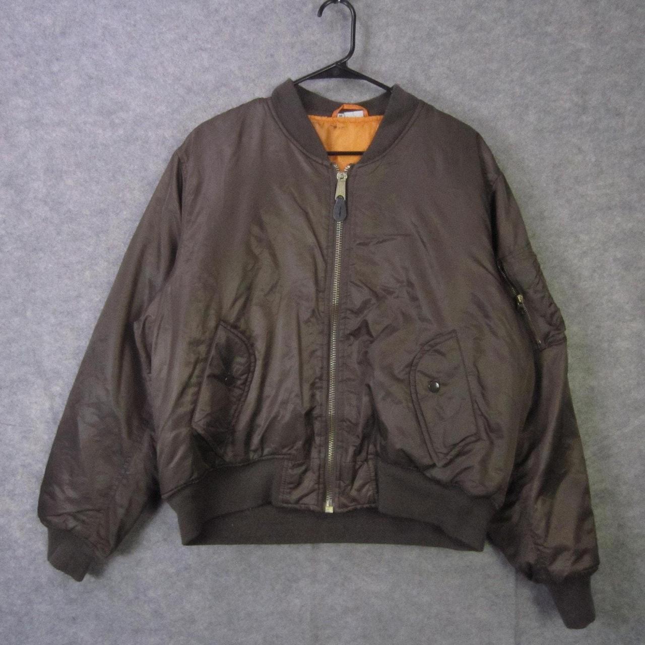 Source Unknown Men's Jacket - Brown - M – Bomber … - image 1