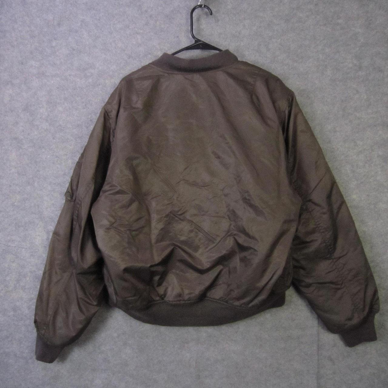 Source Unknown Men's Jacket - Brown - M – Bomber … - image 6
