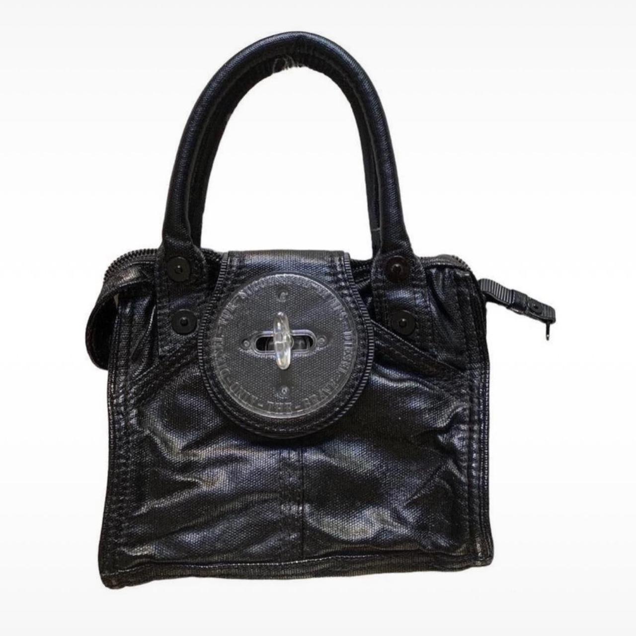 Diesel vintage black bag waxed small handbag. Great...