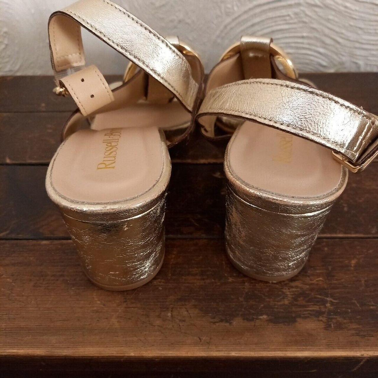 Russell and best sale bromley gold sandals