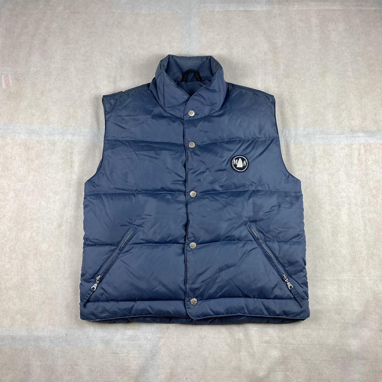 MURPHY & NYE Blue Puffer Gilet Bodywarmer... - Depop