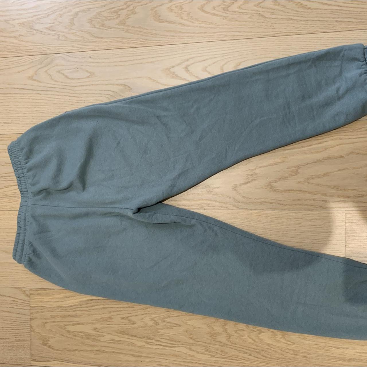 Zara plush jogging trousers Size M Green Used Depop