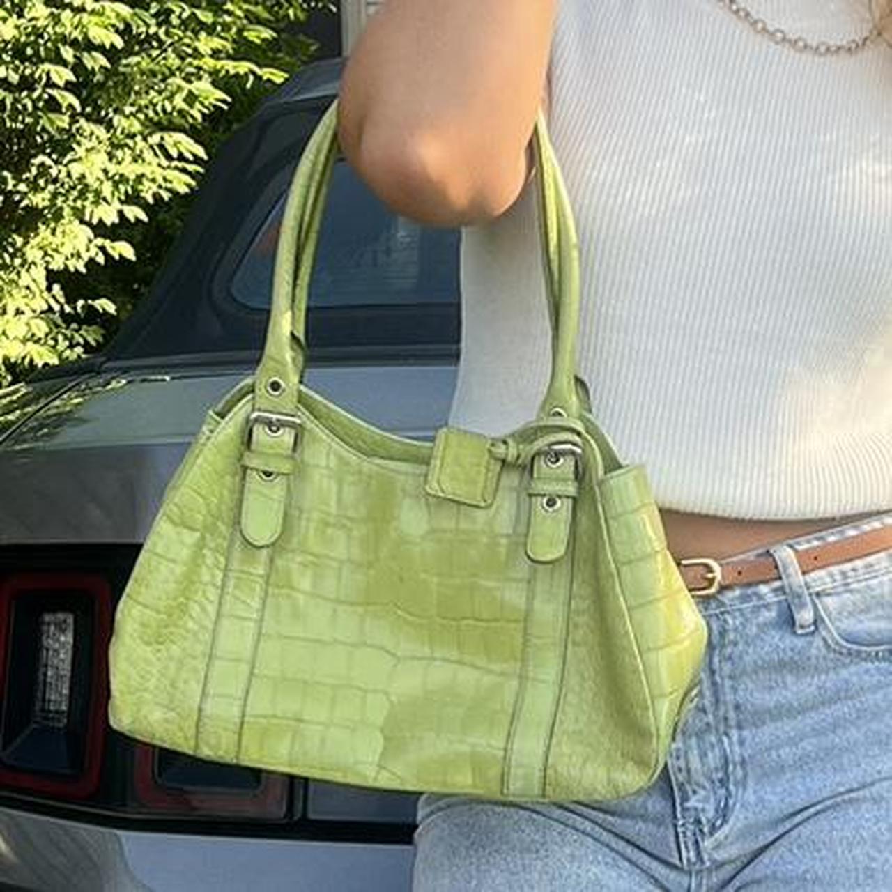 Anne Klein Women's Green Bag | Depop